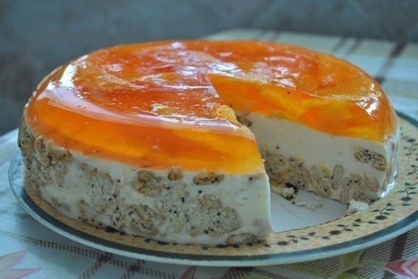 Апельсиновый тортик без выпечки — просто, вкусно и красиво!